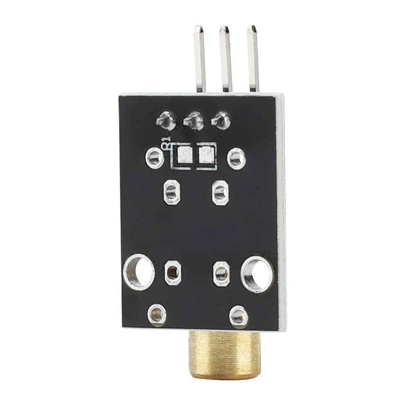 [Australia - AusPower] - 4 Pcs 3 Pin 650nm Red Laser Transmitter Module Dot Diode Copper Head Sensor Module for Laser Sensor Projects 