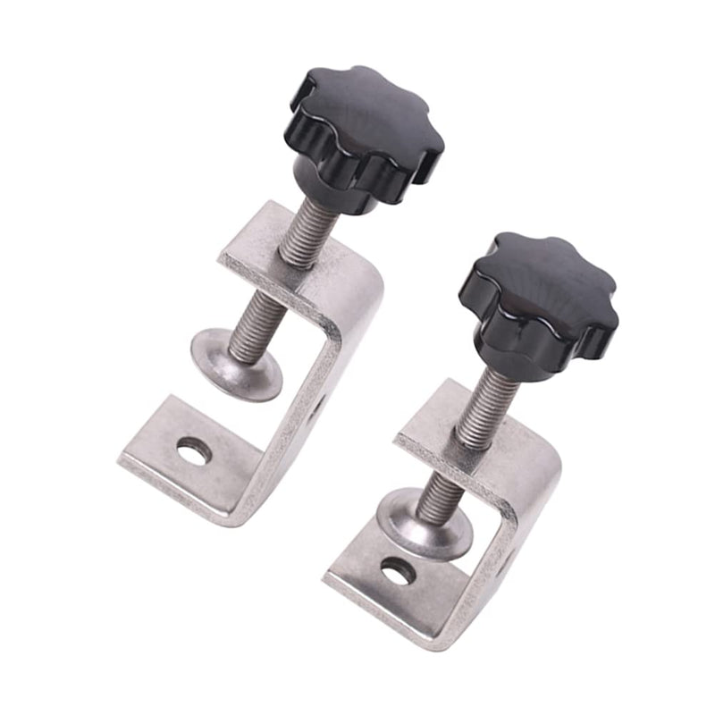 Heavy Duty C-Clamp Tiger Clamp Wood Clamps Stainless Steel C-Clamp for Welding Carpenter Building Household Mount G-Clamp With Wide Jaw Openings 2PCS 47mm