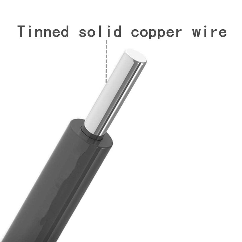 [Australia - AusPower] - 20 awg Wire Solid Core Hookup Wires-6 Different Colored Jumper Wire 26.3 ft or 8 m Each, 20 Gauge Tinned Copper Wire PVC (OD: 1.7mm) Hook up Wire Kit 20 awg Solid Wire kit 26ft 