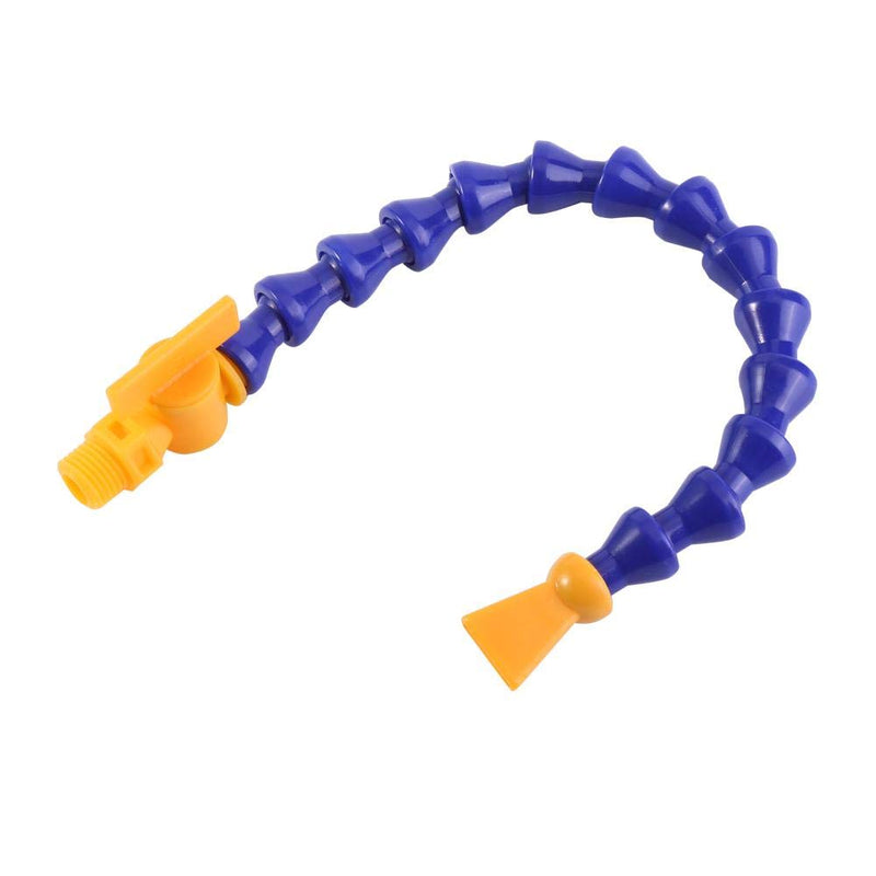 [Australia - AusPower] - 1/4 Inch PT Water Oil Coolant Hose, 12 Pieces Round Flat Nose Lathe CNC Machine Flexible Round Nozzle Water Oil Coolant Hose Cooling Pipe with Switch 