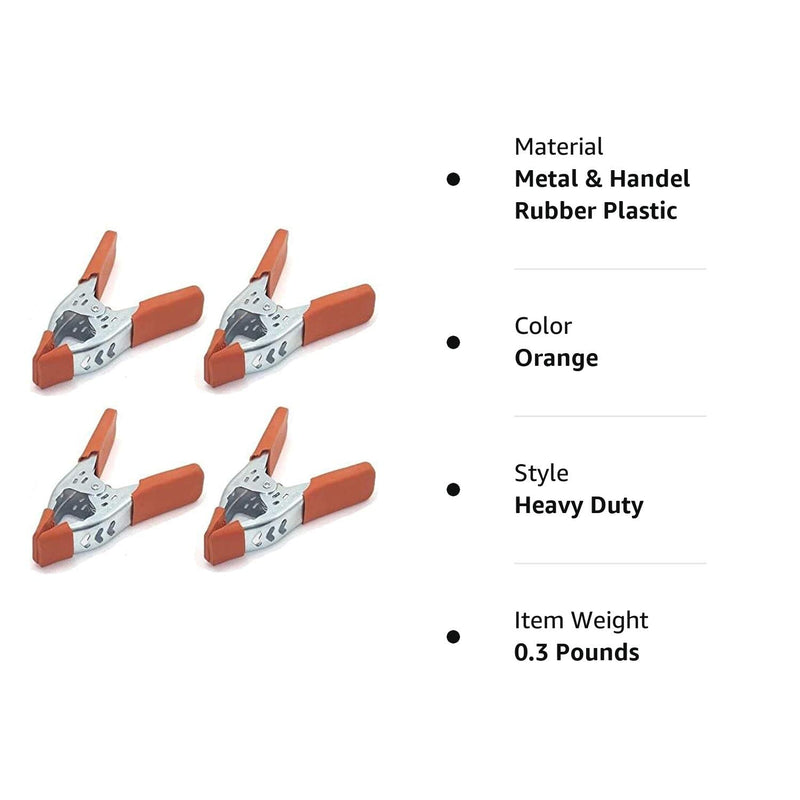 [Australia - AusPower] - Too-5230 Clamp Large Heavy Duty Spring Metal with 3" Jaw opening, 4" - 6" 4" - 6" 