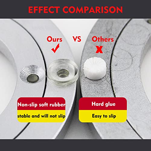 Aluminium Alloy Turntable Bearing, Heavy Duty Swivel Turntable Lazy Susan Rotating Bearing Turntable Round Dining Table Smooth Swivel Plate Hardware, 16" 400mm - 16inch