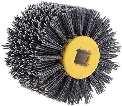 [Australia - AusPower] - Yikko Nylon Brush Wire Drawing Wheel Brush Polishing Polishing Disc Grit, 80/120/180/240 Grit for Wood Brushing Machine, Satin Machine (80 Grit) 80 körnung 