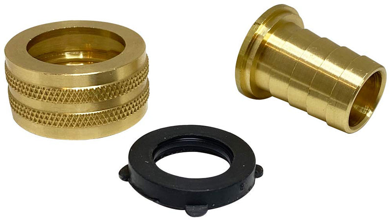 [Australia - AusPower] - Anderson Metals - 07046-0812 Brass Garden Hose Swivel Fitting, Connector, 1/2" Barb x 3/4" Female Hose 1/2" Barb x 3/4" GHT Female Hose 