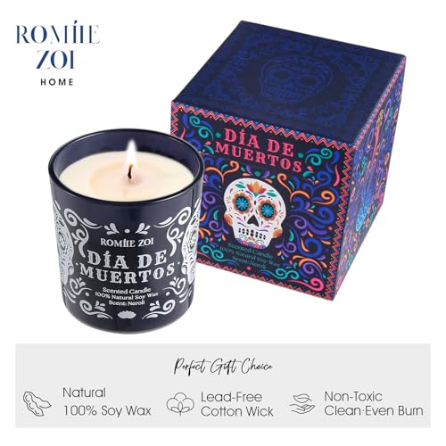 ROMIIE ZOI Fall Scented Candle - Dia de Muertos - 6oz Soy Wax