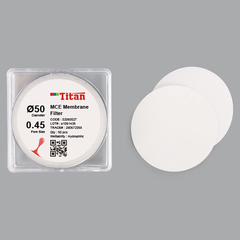 [Australia - AusPower] - 100pcs MCE Filter Membrane Lab Round Micron Filter,0.45?m,50mm 0.45?m,50mm 