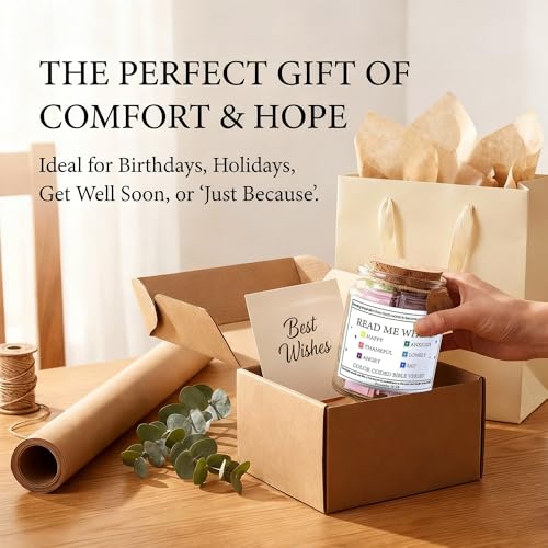 Bible Verse Jar, Read Me When Scripture Jar Gift for Women Men Style 1