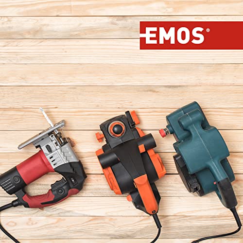 EMOS S03430 Iron Connection Cable, 3 m Cable / Connection Cable / Schuko Iron Cable Made of Rubber, 3 x 2.5 mm, H05RR-F, Black Single