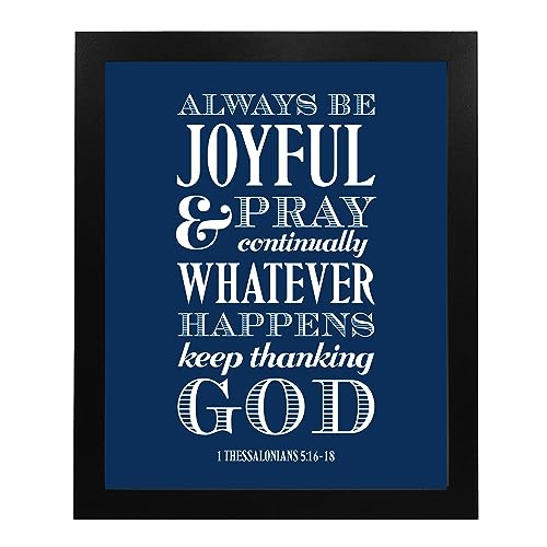 Always Be Joyful - Inspirational Bible Verse Wall Art, Unframed - 8x10