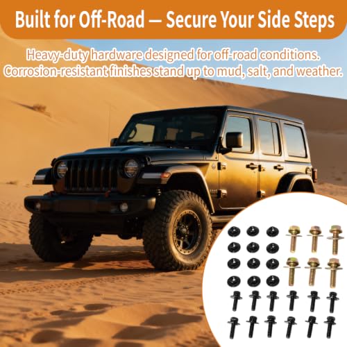 Side Step/Running Board Bolts Hardware (4 Door)