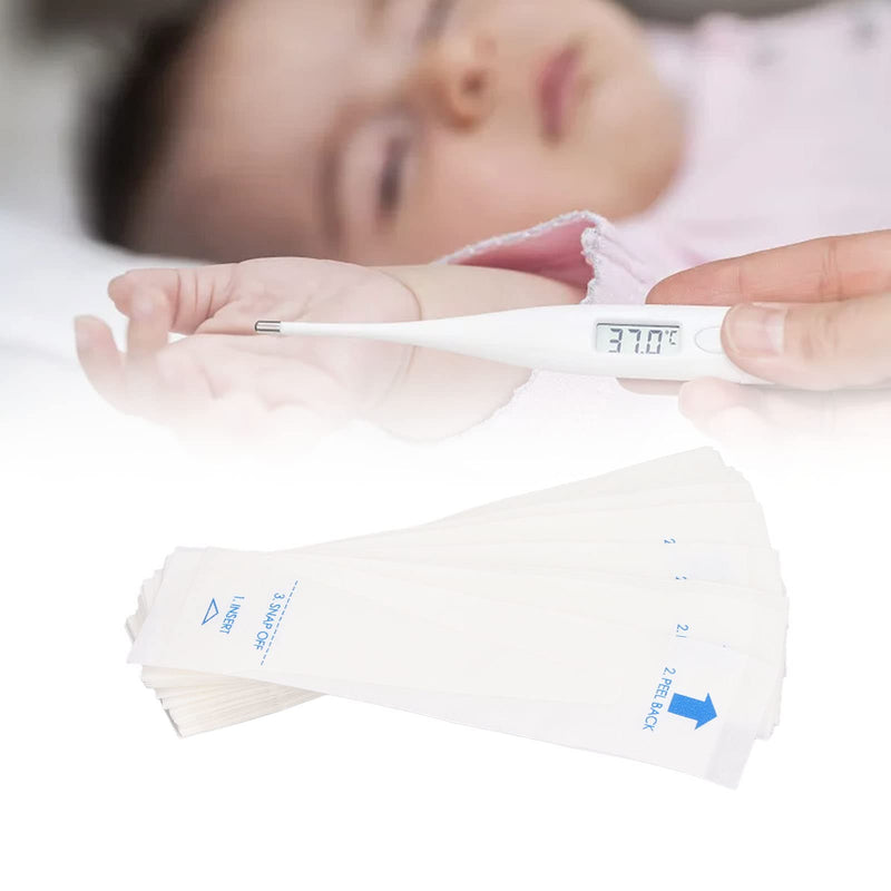 [Australia - AusPower] - Oral Thermometer Covers Disposable 50pcs, Disposable Probe Covers Thermometers Sleeves Covers for Oral Ear Recta Thermometer 