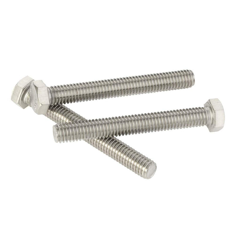 [Australia - AusPower] - M10-1.5 x 150mm Hex Head Screw Bolts, Fully Threaded, Stainless Steel 18-8, Plain Finish, Quantity 4 M10-1.5 x 150mm 