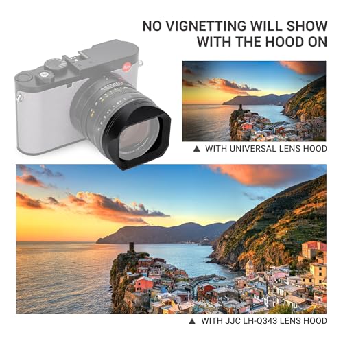 Metal Square Lens Hood Shade Protector for Leica Q3 43 Q2 Digital Camera for Leica Q3 43/Q3/Q2 Camera