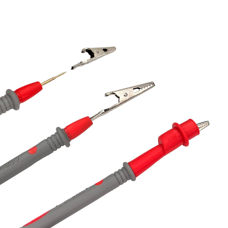 [Australia - AusPower] - with Threaded Alligator Clips, 4 mm Banana Test Lead Probe Clip Suitable for Most of Digital Multimeter Electronic, Clamp Meter Test Lead Cable Probe Red Black Replacement. (10 A) 10 A 