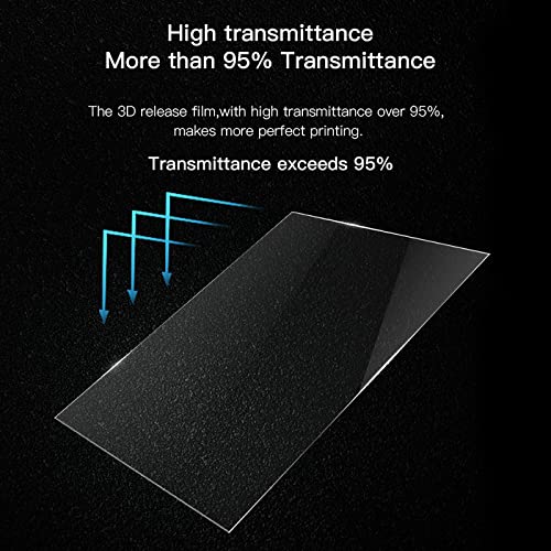 6PCS FEP Film 200x140x0.15mm, FEP Release Film for ELEGOO Mars 2, Mars 2 Pro, Mars 3, Photon Mono, Mono 4K, Mono SE, Halot One, Voxelab Proxima LCD Resin 3D Printers…