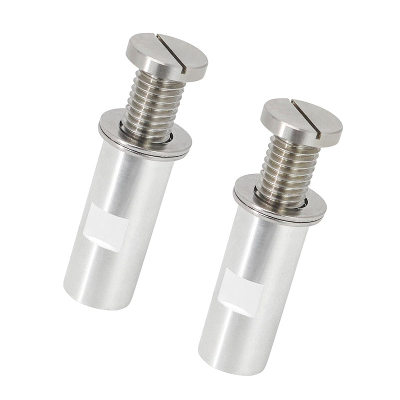 [Australia - AusPower] - SCOTTCHEN Airway Buffing Wheel Extension Shaft 2-1/4" L Angle Grinder Buff Extender Kit 5/8"-11 Threads Arbor Extended Adapter Steel+Stainess Steel+Aluminum - 2sets 2 pack 