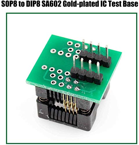 CH341A 24 25 Series EEPROM Flash BIOS USB Programmer+SOIC8 SOP8 Test Clip+SPI Flash 1.8V Adapter+SOP8 SOIC8 to DIP8 Adapter Socket Converter