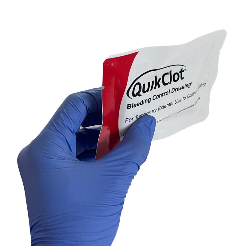 [Australia - AusPower] - QuikClot® Clotting Gauze | Bleeding Hemmorhage Control Dressing 3" x 48" (4ft) by Teleflex | Public Access Hemostatic 