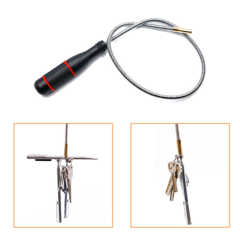 [Australia - AusPower] - 4 Pack Telescoping Magnet Pick-up Tool Set - Retrieving Pickup Tools，Extendable Pick Up Tools，Bendable Spring Magnet Stick，Flexible Extra Long Reach Bendable Curve Grabber with 4 Claws 