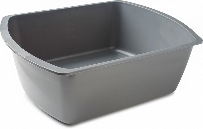 Vakly Wash Basins – Rectangular Plastic 7-Quart Graduated Hospital Soaking Tub with Markings – Small Portable Washbasin for Face Washing, Cleaning, Foot Bath, Dishes, Laundry & Bedside Care 1
