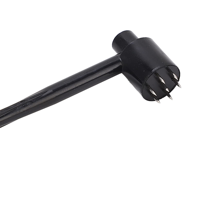 Sonew [Plum Blossom Hammer, ABS Handle] Single Sided Needle Tool Black Stainless Steel for Industry