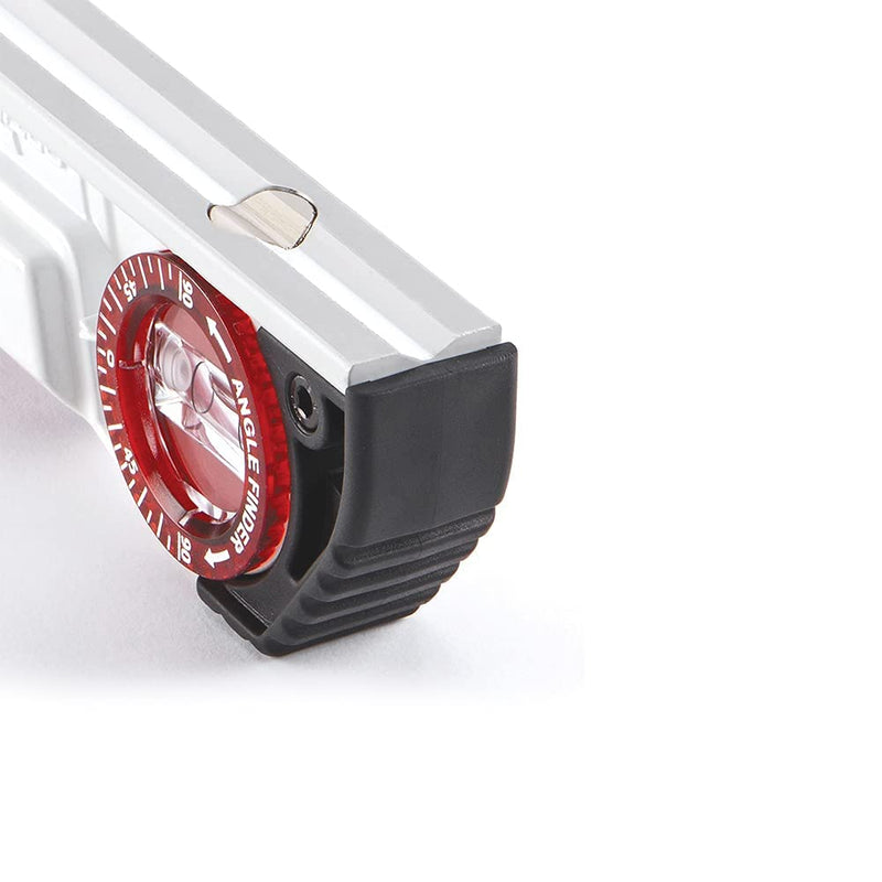 [Australia - AusPower] - Kapro - 935 Magnetic Cast Red Torpedo Level - Features Optivision, Angle Finder, and V-Groove - For Tilling, Masonry, and Construction - 10 in 