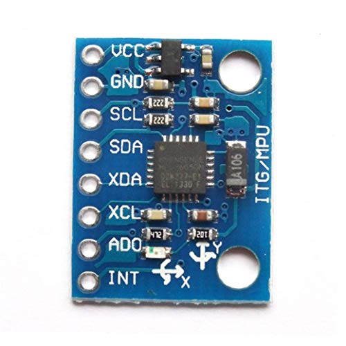 Hailege 3pcs MPU-6050 MPU6050 GY-521 3-Axis Accelerometer Gyroscope Module 6-DOF 6-Axis Accelerometer Gyroscope Sensor Module 16-Bit AD Converter Data Output IIC I2C