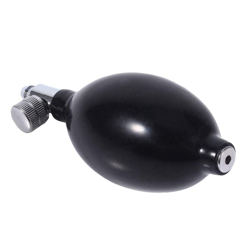 Black Blood Pressure Inflation Bulb - High Quality Latex Replacement Bulb with Vent Valve, Manual Hand Air Pump for Blood Pressure Monitor, Cervical Traction & Massage Cushion