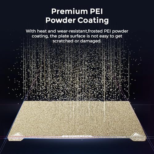 Creality Ender 3 S1 Pro Original Build Plate 235x235mm Magnetic Bed Plate Texture Removable PEI Sheet for Ender 3 V3 SE/Ender 3 V3 KE/Ender 3 S1/Ender 3/Ender 5 S1/Ender 5 Pro/K1/K1C/K1 SE/CR-10 SE Ender 3 S1/S1 Pro PEI Build Plate 235*235mm