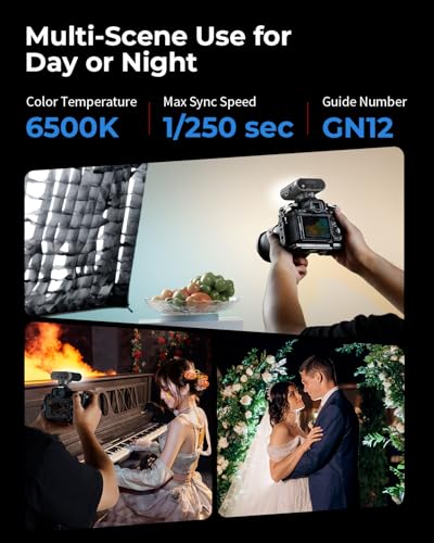SmallRig RS20 Mini Portable Camera Flash for Sony for Canon for Nikon Silver