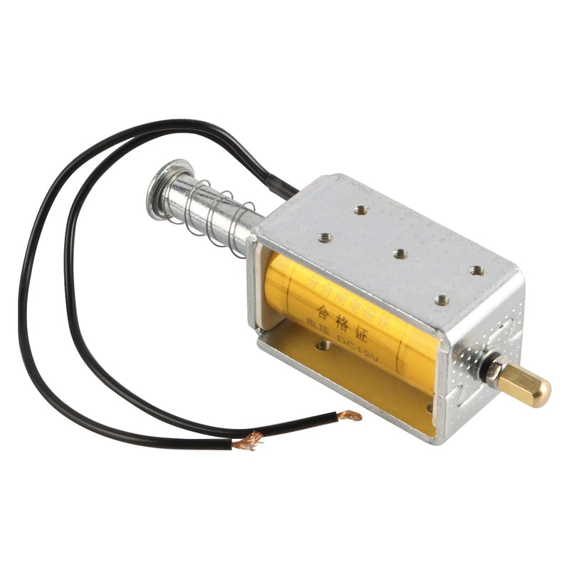 DC 12V 35mm Hub Electromagnet VS1 Load Switch Electromagnetic Coil Push Pull Electromagnetic Coil with Spring Return 8A for Vending Machines, Transport Equipment