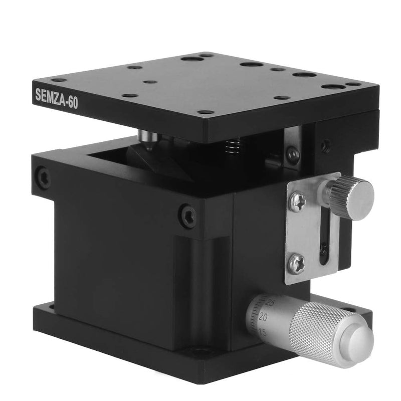[Australia - AusPower] - Jectse Manual Z Linear Stage,Micrometer Fine Tuning Bearing Slide Table,Precision Trimming Cross Roller Z-axis Linear Position Stage 2.4 * 2.4in,for Precision Inspection, Equipment 