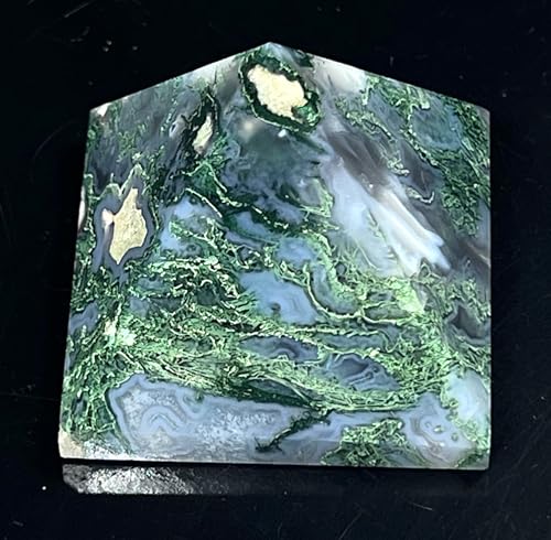 Moss Agate Pyramid – 2 Inch Crystal, Taurus Birthstone, Heart Chakra