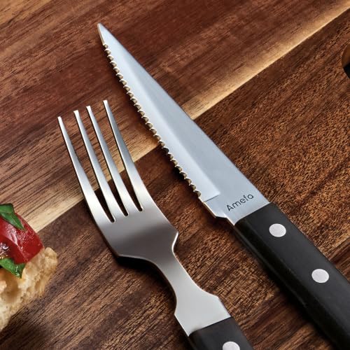 Amefa Black Pizza Steak - 12 steak forks Steak Fork x12