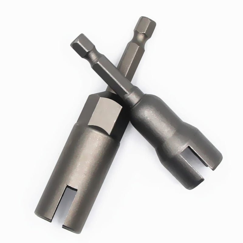 [Australia - AusPower] - 1Pcs Slot Wing Nut and 1Pcs Deep Power Wing Nut Driver for Panel Nuts Screws Eye Q Hanger C Hook Bolt 1Set 