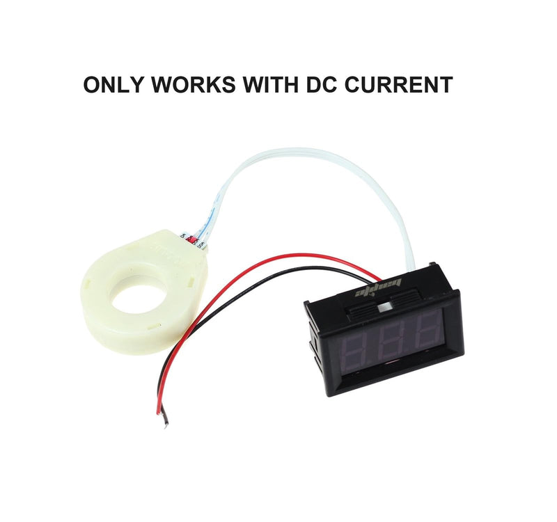 bayite DC 5-120V 400A Mini Digital Current Voltage Amp Meter Gauge with Hall Effect Sensor Transformer
