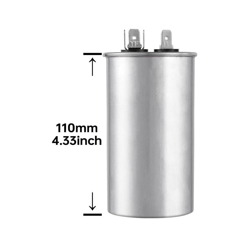 [Australia - AusPower] - BOJACK 45 uF ±5% 45 MFD 370/450 V CBB65 Round Run Start Capacitor for AC Motor Run or Fan Start and Cool or Heat Pump Air Conditione 