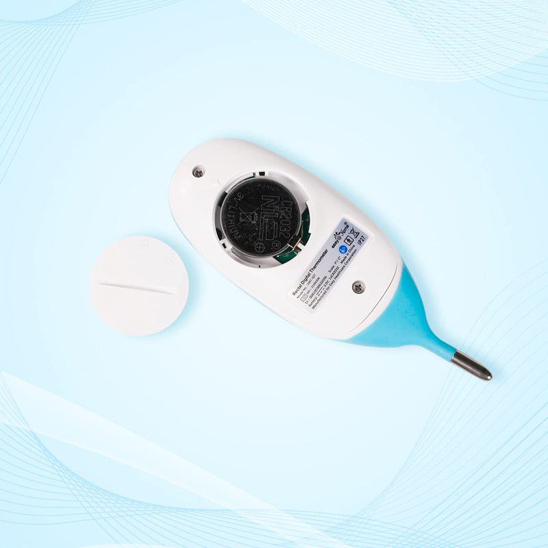 [Australia - AusPower] - Baby Rectal Thermometer with Fever Indicator - Easy@Home Perfect Newborn and Infant Digital Thermometer with LCD Display Reading Body Temperature-Kid and Baby Item with Accurate Fast Reading - EMT-027 