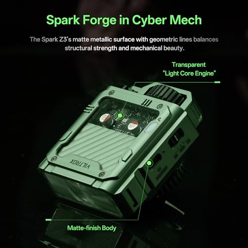 VILTROX Spark Z3-N TTL Camera Flash for Nikon, GN16 6500K On-Camera Flash Speedlite with 7 Power Levels, 650 Full-Power Flashes, 1s Recycle, 26Ws Output, 3.7V/1800mAh Li-ion Battery, Softbox (Green) Z3-N(Green)