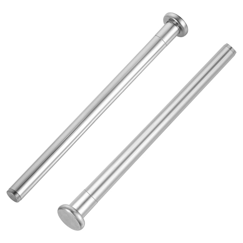 [Australia - AusPower] - 4 Pcs Door Hinge Pins, 3.5 Inches Hinge Mailbox Pin for Interior Door Security Replacement Outlet Stainless Steel Bushing Repair Kit for Repair and Replacement, Silver 
