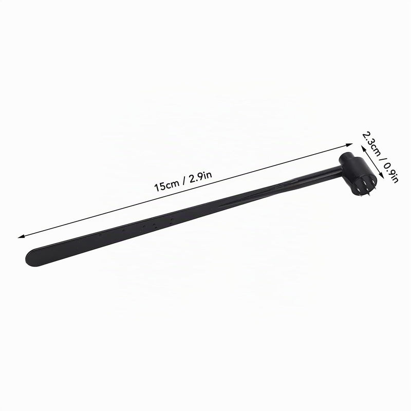 Fafeicy Set of 5 7-Needle Cherry Blossom Dermal Hammer Made of ABS and Stainless Steel for Industrial Applications, Rounded and Pointed Tips