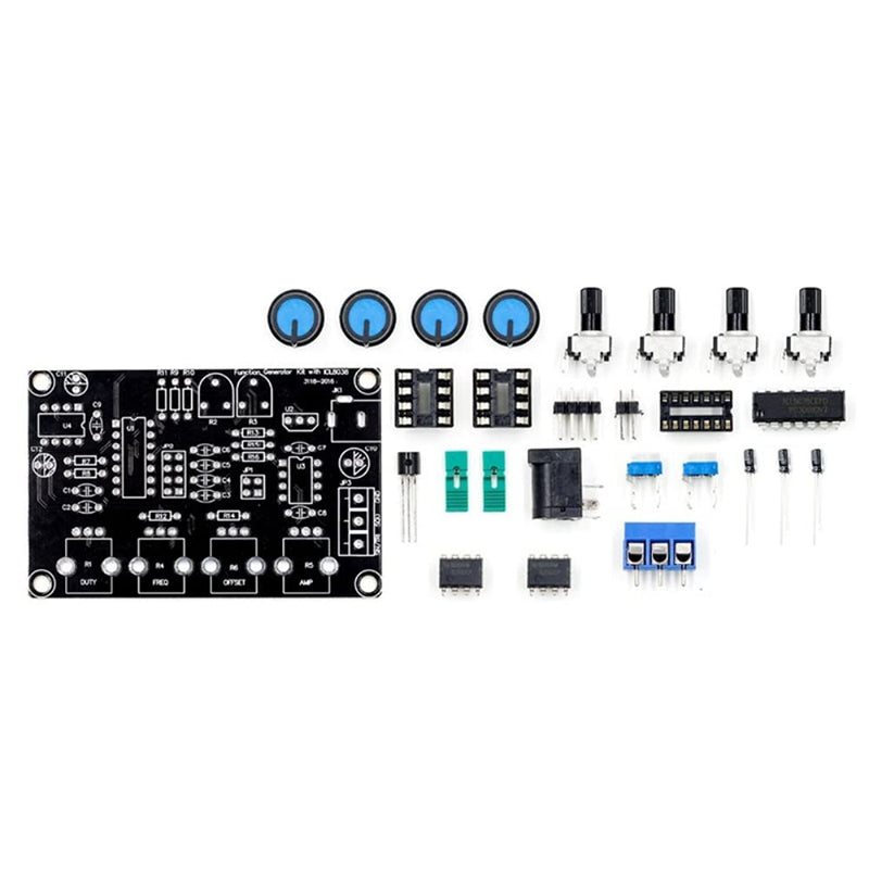 [Australia - AusPower] - DollaTek ICL8038 High Precision Signal Generator DIY Kit Sine Triangle Square Sawtooth Output 5HZ~400KHz Adjustable Frequency Amplitude 