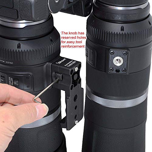 iShoot Lens Collar Replacement Foot Tripod Mount Ring Base Support Stand Compatible with Canon RF 600mm F11 is STM and Canon RF 800mm F11 is STM, Lens Support Holder with Arca Fit Dovetail