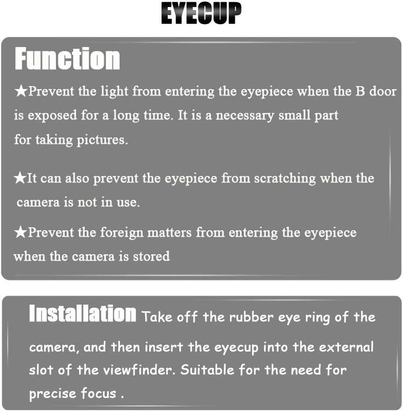 EF Eyepiece Cup Viewfinder Eyecup for Canon T8i EOS SL3-2PCs