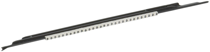 SCN05-D Black on White, Wire Marker Clip Sleeves (50 Clips)