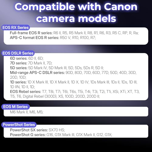 for Canon Camera Rechargeable Wireless Intervalometer Shutter Release for Canon