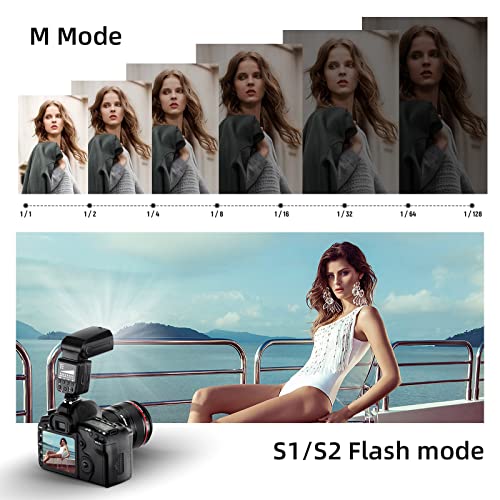 PHOTOOLEX Camera Flash Speedlite FK300, GN33, Manual S1/S2 Wireless