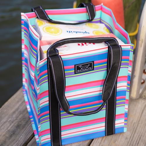 SCOUT Bagette Market Tote - Large Reusable Grocery Bag - Fleetwood Black