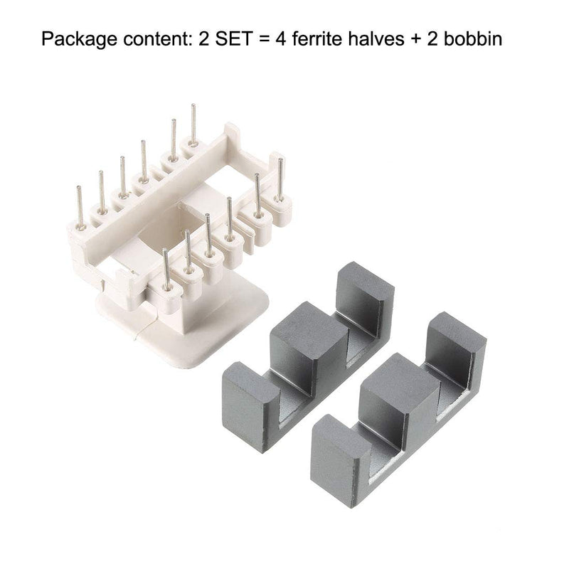 [Australia - AusPower] - sourcing map Transformer Coils Ferrite Core Vertical Ferrite Halves and Coil Set of 2 Sets EE35 