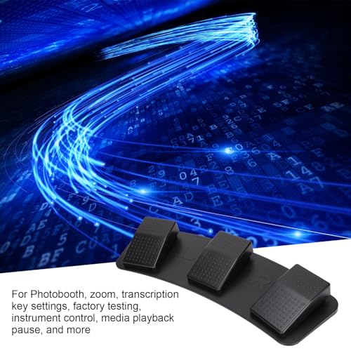 USB Triple Foot Switch Pedal,High Sensitivity PC Foot Pedal Programmable,Multifunctional Ergonomic Triple Gaming Foot Pedal for Video Game Office Equipment(photoelectric switch)